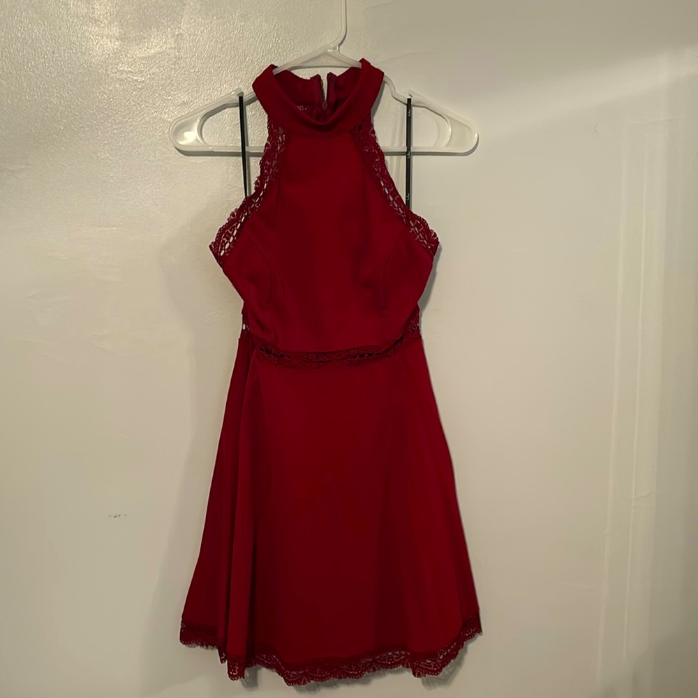 Maroon homecoming dress